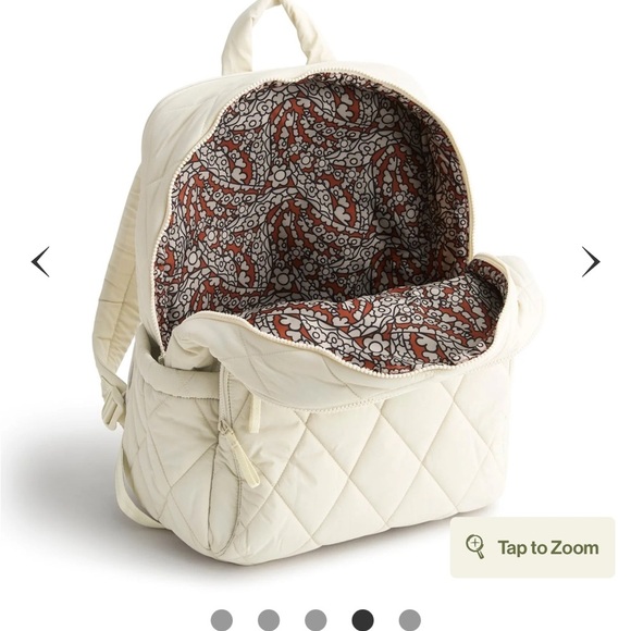 Vera Bradley Large Bancroft Backpack Pumice Stone in Featherweight - Picture 4 of 9